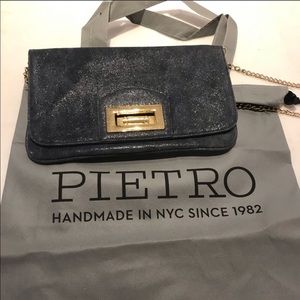 NWOT Pietro Alessandro Dark Blue Purse/Clutch
